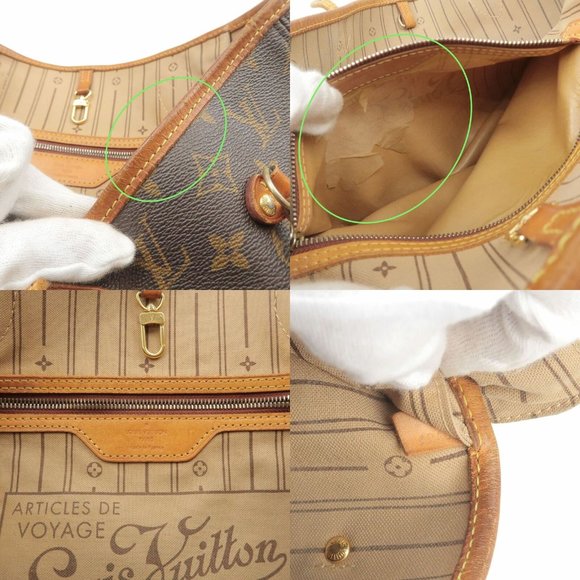 Auth Louis Vuitton Neverfull MM monogram beige - Picture 12 of 12